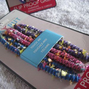 3 Goody Girls Sized Stay Put Grip Hair Wraps Hold Tight Ouchless Head Bands 2006